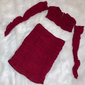 Windsor maroon 2 piece set
